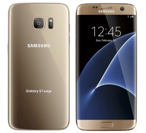 image of Samsung Galaxy S7 edge SM-G935 - 32GB - Gold Platinum Verizon