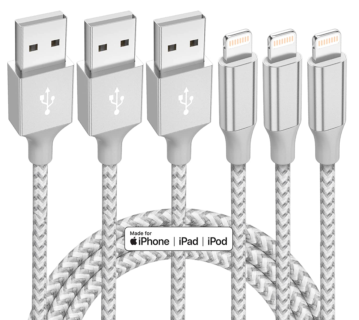 image of iPhone Cable 10ft 3 Pack