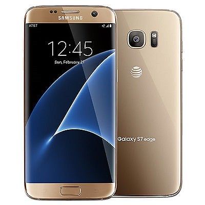 image of Samsung Galaxy S7 edge SM-G935 - 32GB - Gold Platinum ATT