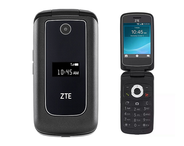 ZTE Z320 Flip Phone - Walmart Family Mobile - Black